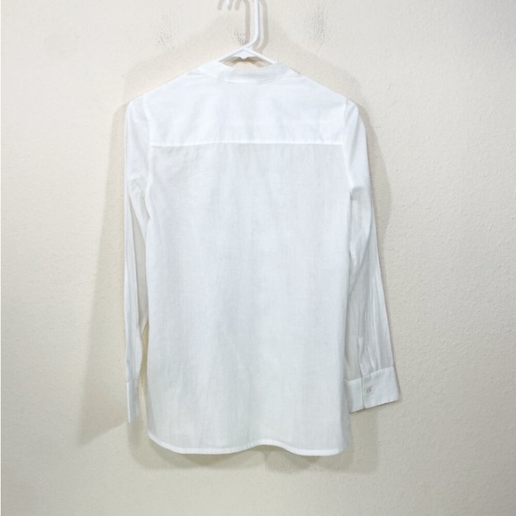 Soft Surroundings Embroidered Beaded Floral Appliqué Button-down Shirt - Picture 4 of 7